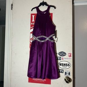 purple homecoming dress